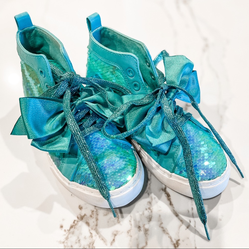 JoJo Siwa Groundup Sequin High Top Sneakers Size 2